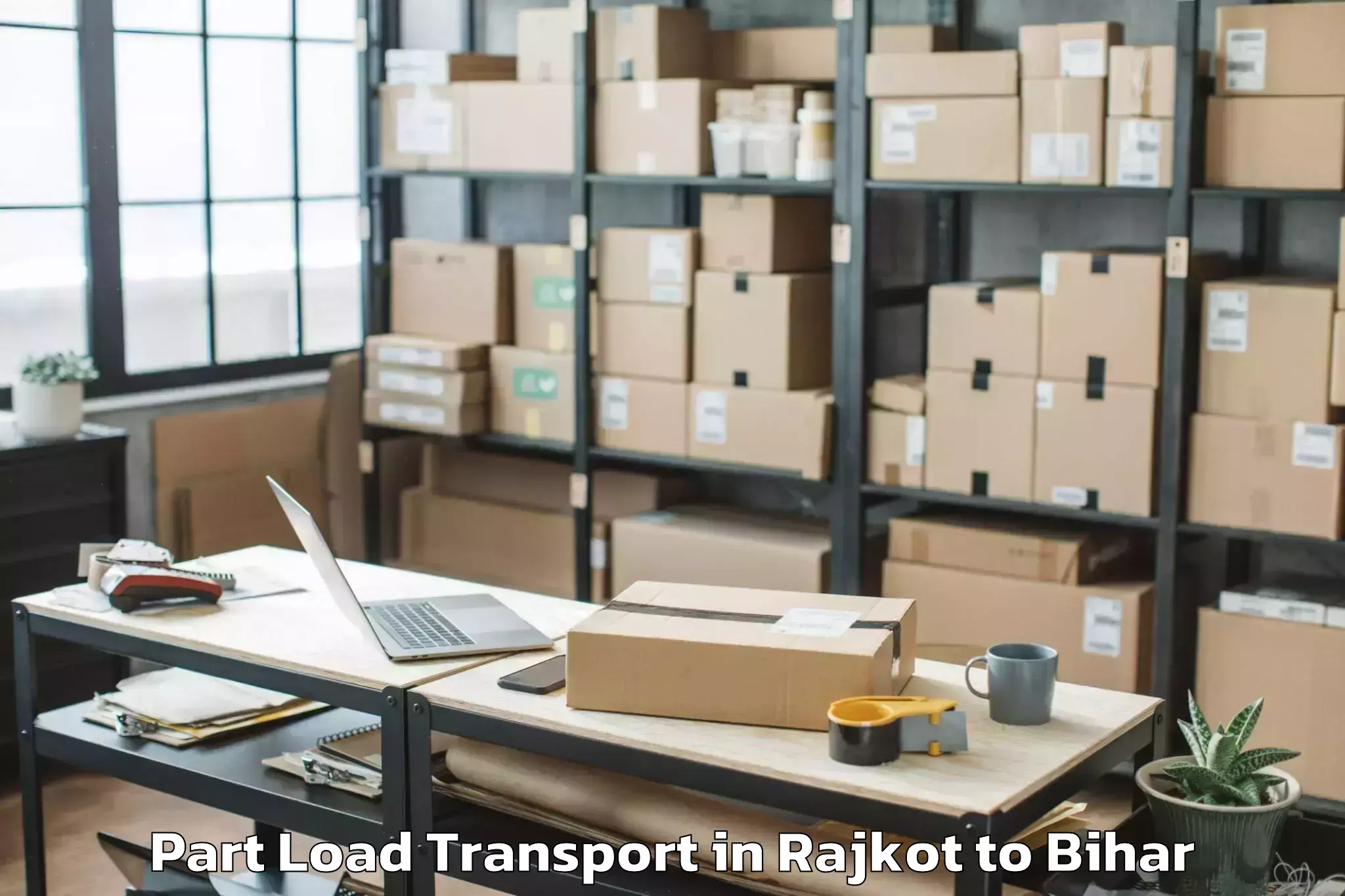 Get Rajkot to Manigachhi Part Load Transport